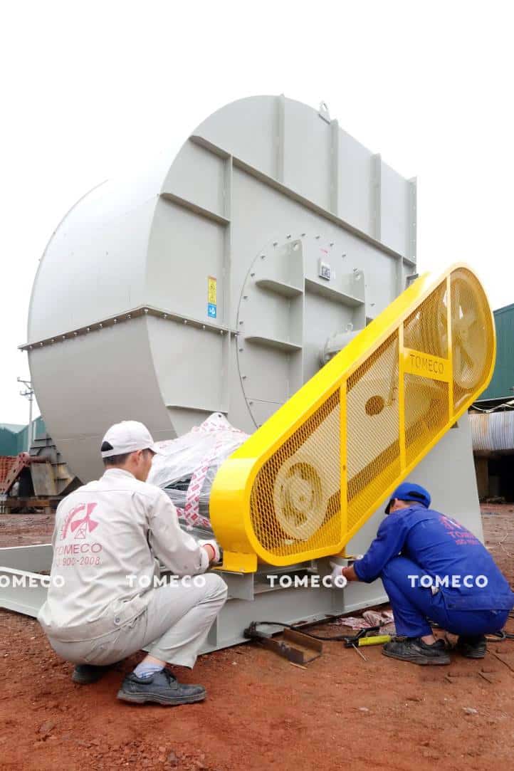 Dự án quạt hút khói thải nhà máy gạch Tuynel