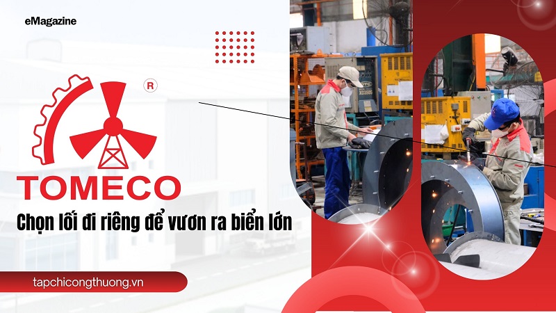 Bài báo eMagazine về năng lực sản xuất quạt công nghiệp TOMECO trên Tạp chí Công Thươn