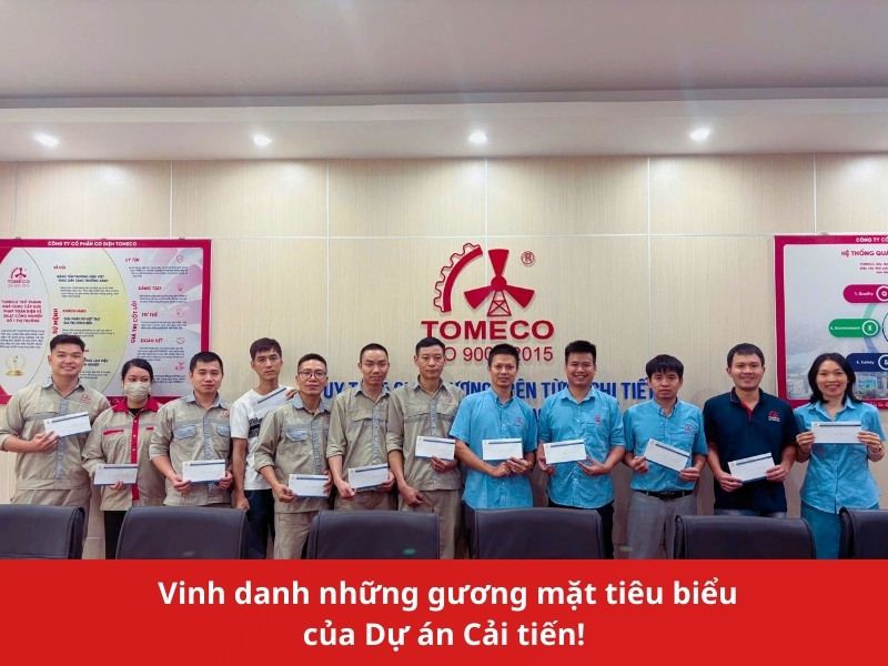 Lễ vinh danh dự án Cải tiến nhà máy TOMECO An Khang