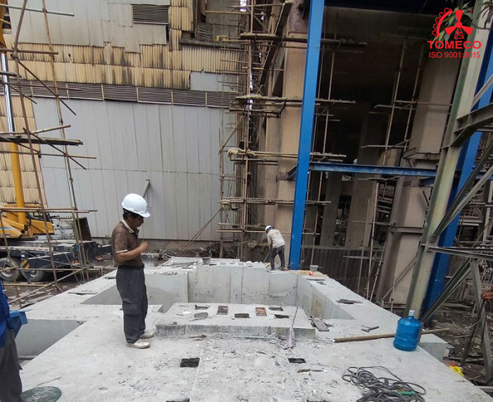 Hình ảnh mài phẳng bề mặt lắp đặt