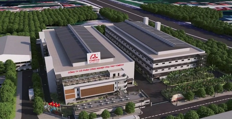 Phối cảnh nhà máy công nghiệp phụ trợ TOMECO