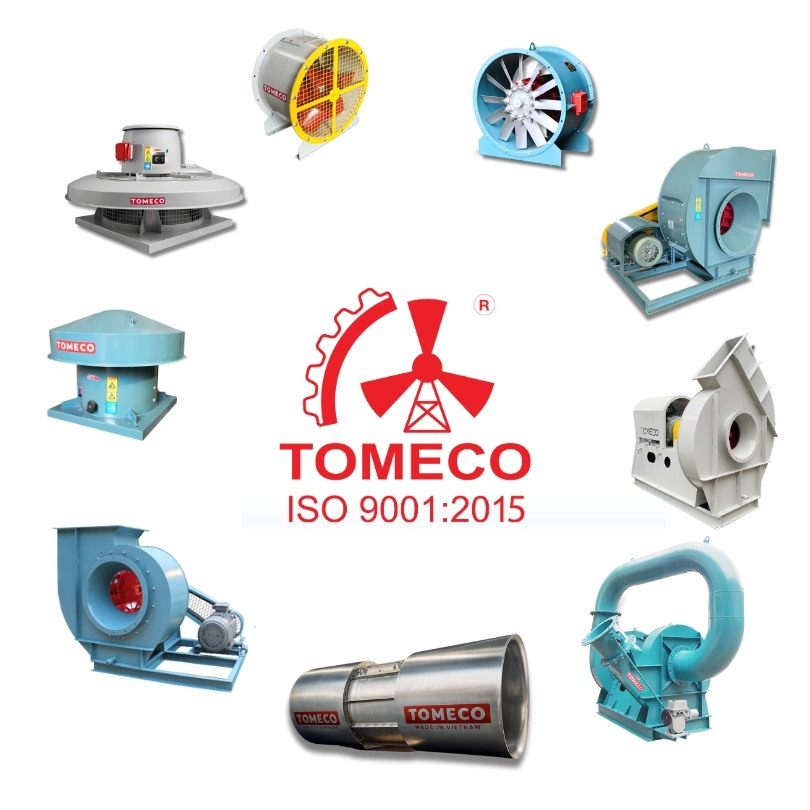 Hiện nay, TOMECO đã nội địa hóa khoảng 90% phụ tùng; chỉ còn khoảng 10% chi tiết đặc thù phải nhập khẩu để hoàn thiện sản phẩm quạt công nghiệp.