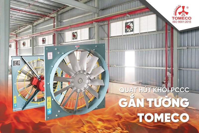 Quạt hút khói gắn tường TOMECO tại nhà máy KUKA – Bình Phước