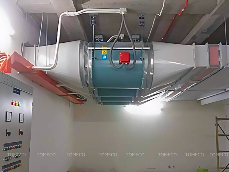 Quạt hướng trục phòng nổ TOMECO trong hệ thống thông gió công nghiệp Quạt hướng trục phòng nổ TOMECO trong hệ thống thông gió công nghiệp