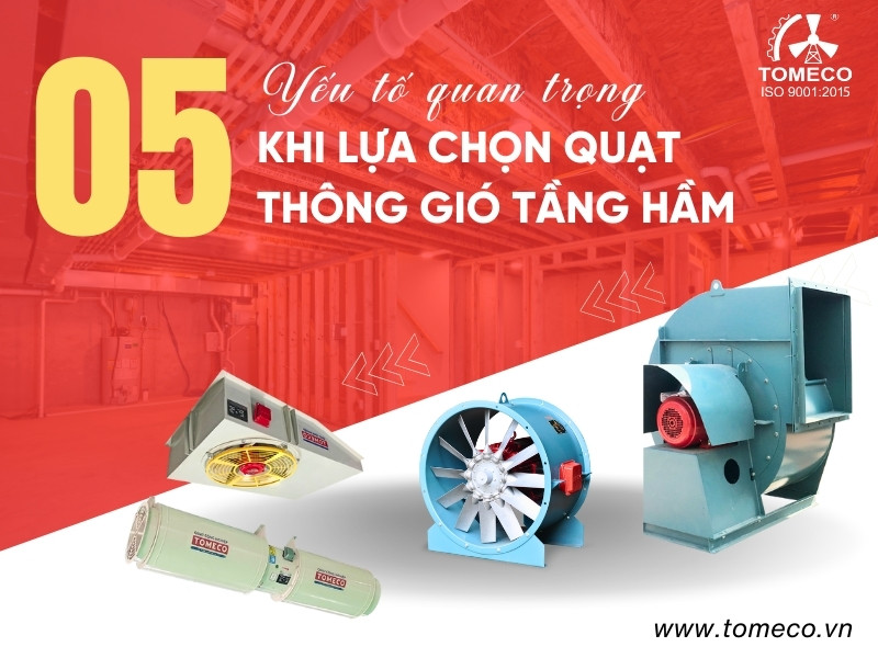 5 Yếu Tố Quan Trọng Khi Chọn Quạt Thông Gió Tầng Hầm