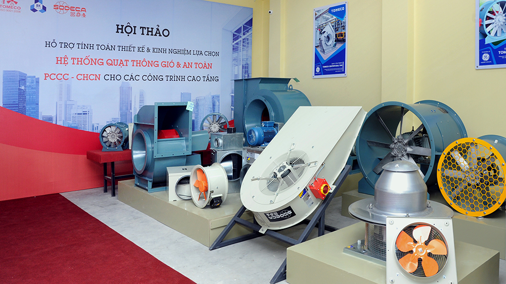 showroom hệ thống hút khói PCCC