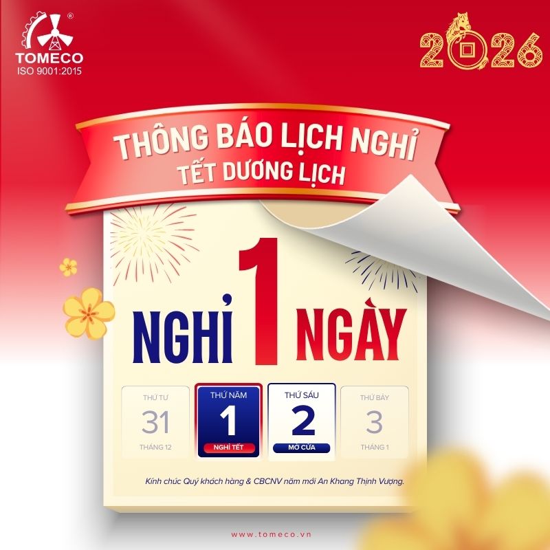 Thông báo lịch nghỉ tết dương lịch 2026